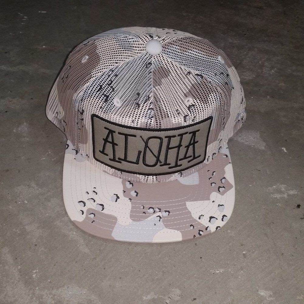STUSSY ALOHA Truckers Hat Sample Mesh Snapback - Picture 8 of 11
